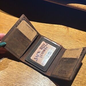 Men's Dark Brown Leather Card Holder